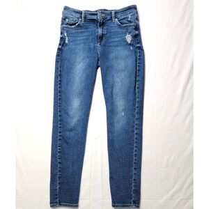 Lucky Brand Jeans Womens Size 6/28 Ava Super Skinny Stretch Med Wash Distressed